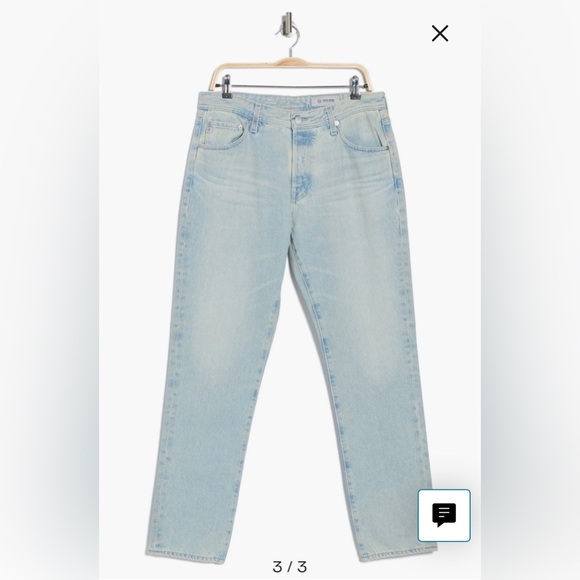 AG Men’s Wells Relaxed Tapered Light Blue Jeans Size 29 NWT - Picture 4 of 12